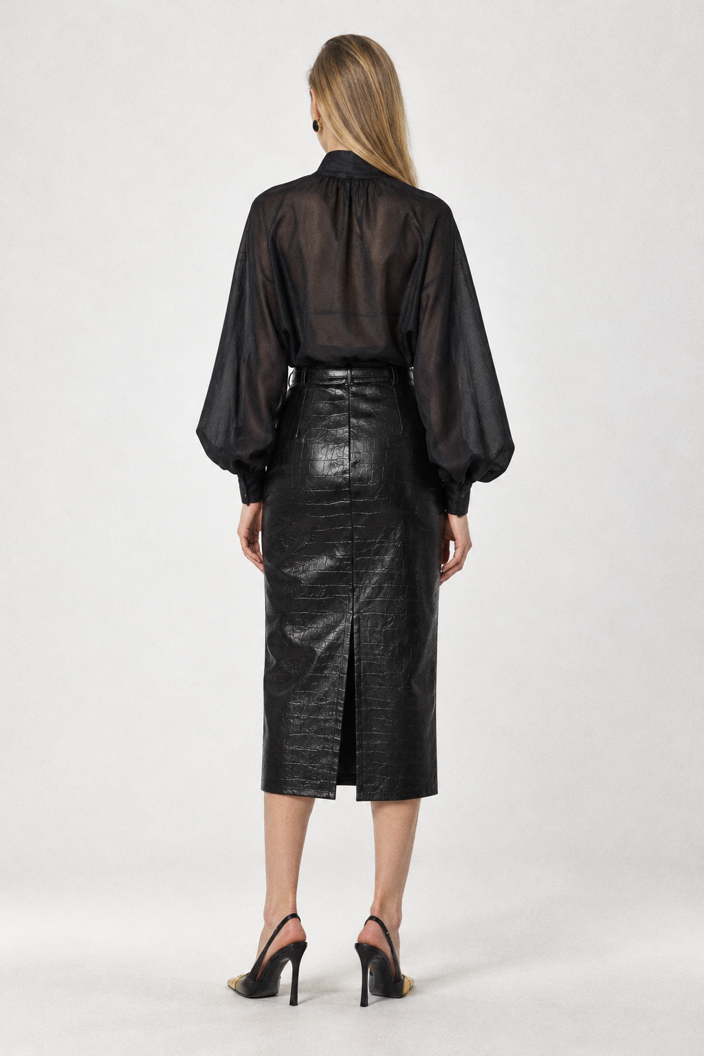 VITTORIA Faux Leather Skirt
