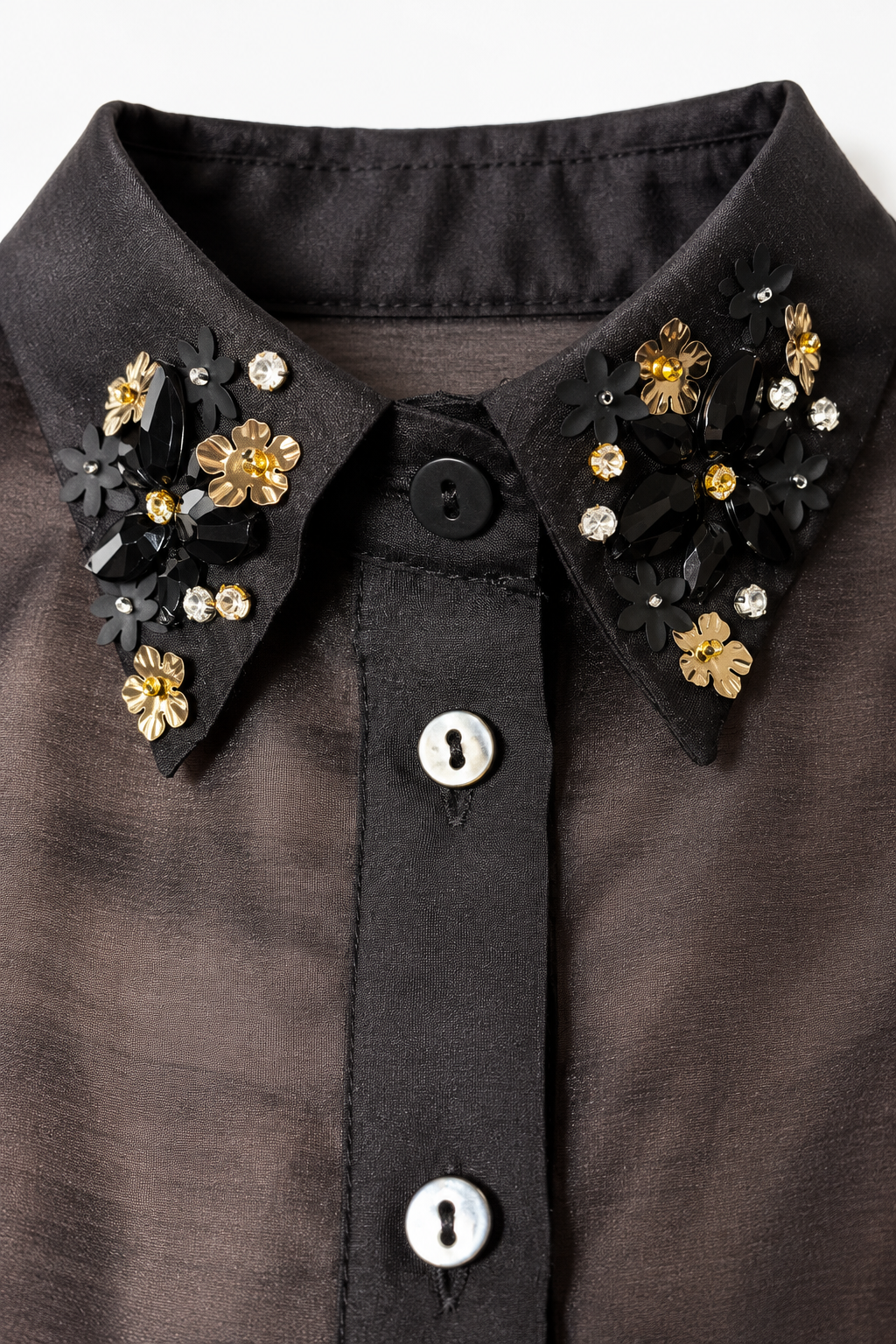 AURELIA Shirt with Decorated Collar