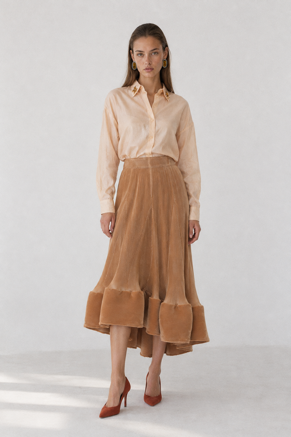 SAHARA Pleated Skirt