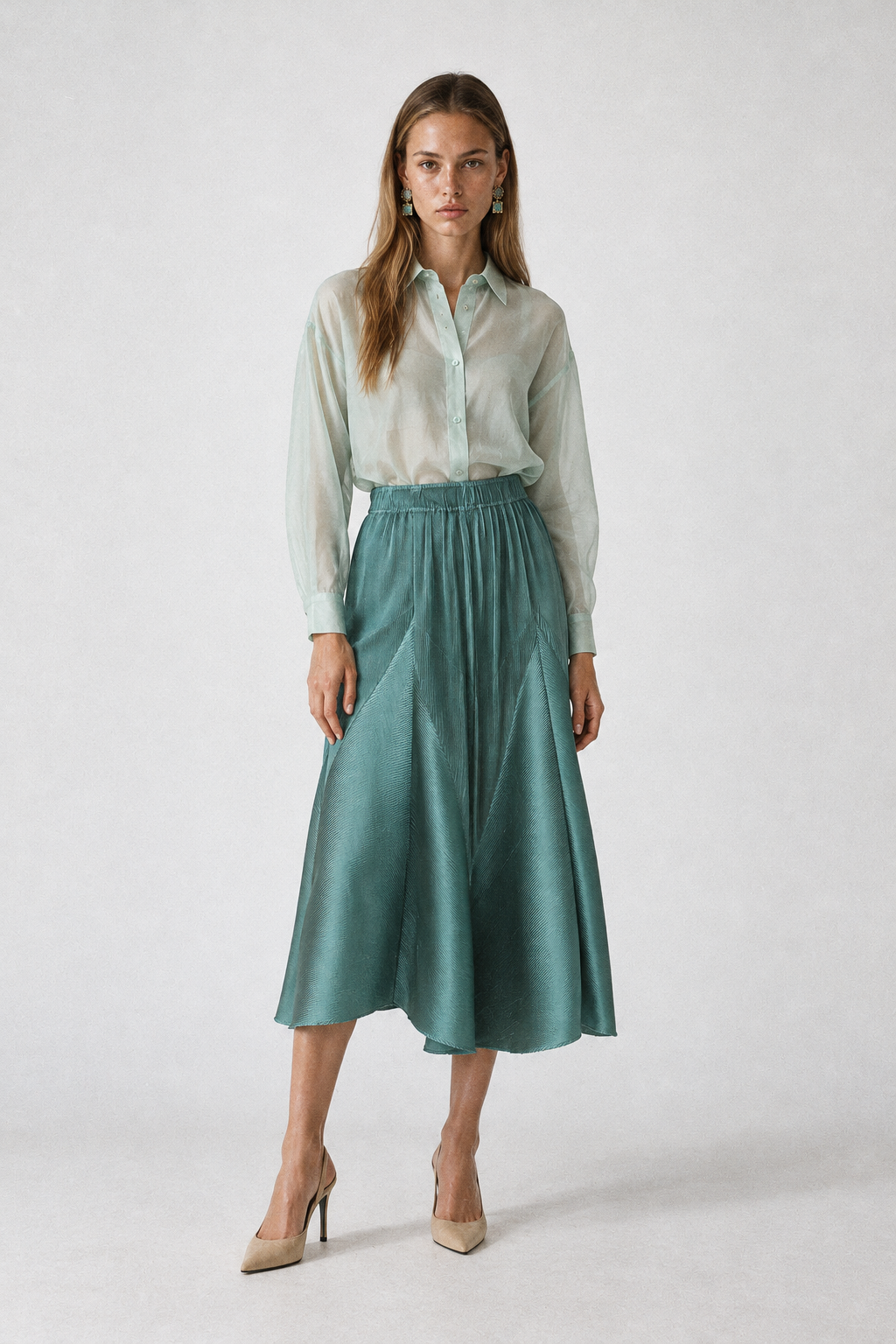JADE Pleated Skirt