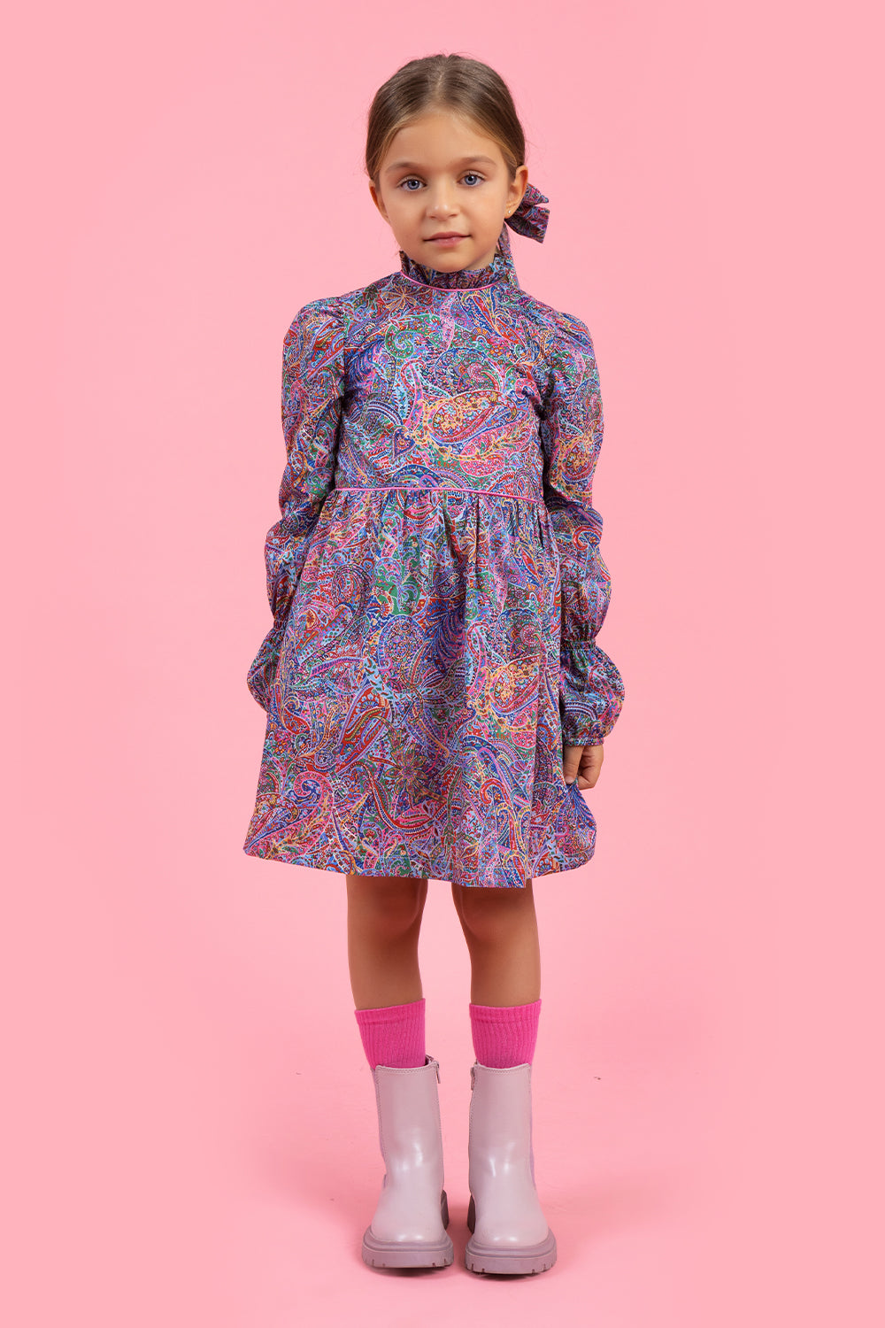 Paisley floral cotton Liberty print dress