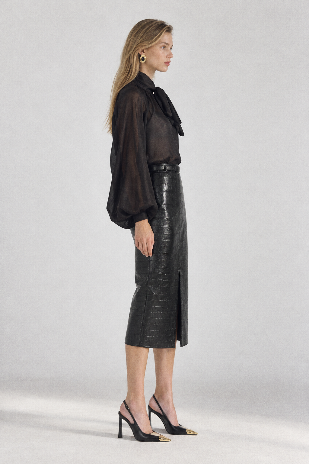 VITTORIA Faux Leather Skirt