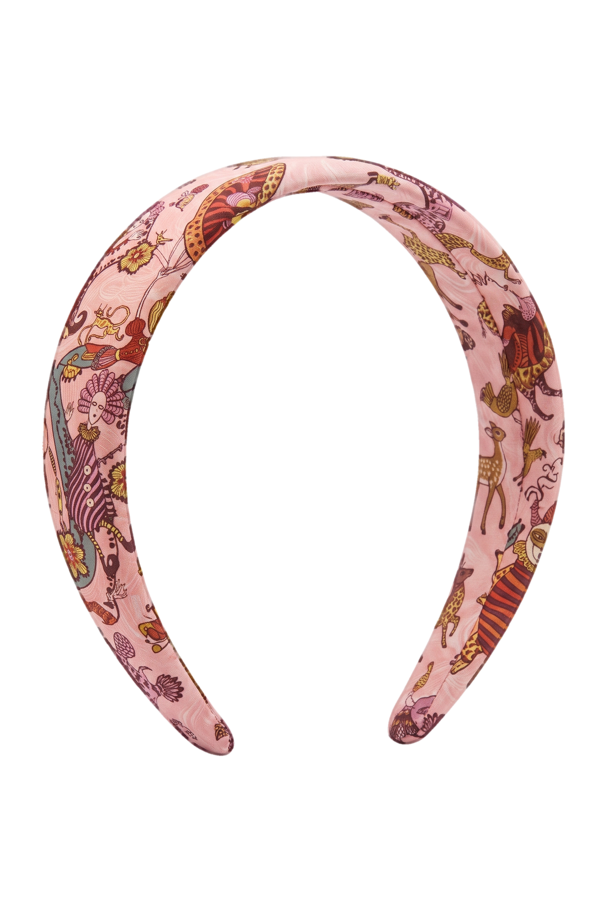 Liberty London funny creatures cotton pink hairband - product view