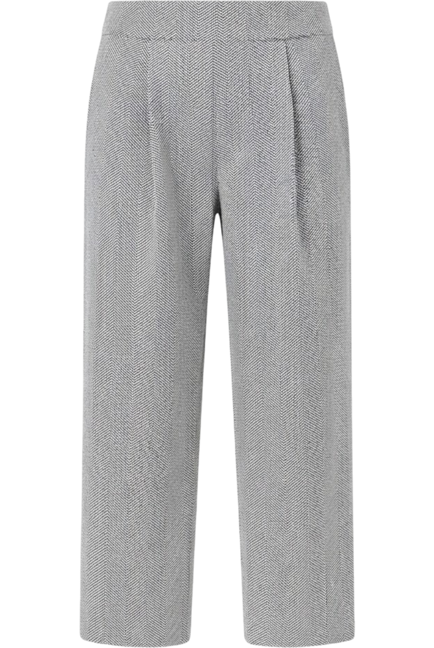 Denim and silver trousers - product view