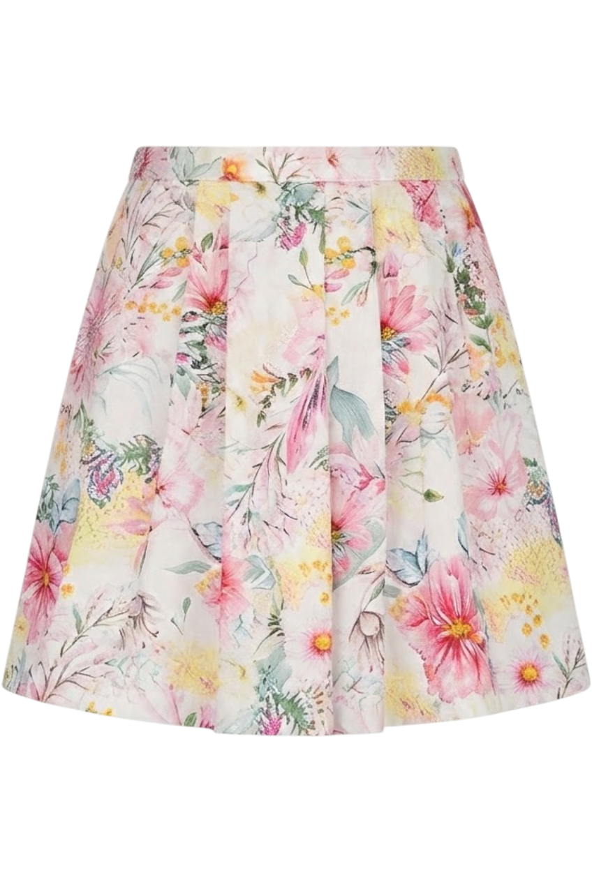 Cotton floral skirt - product view