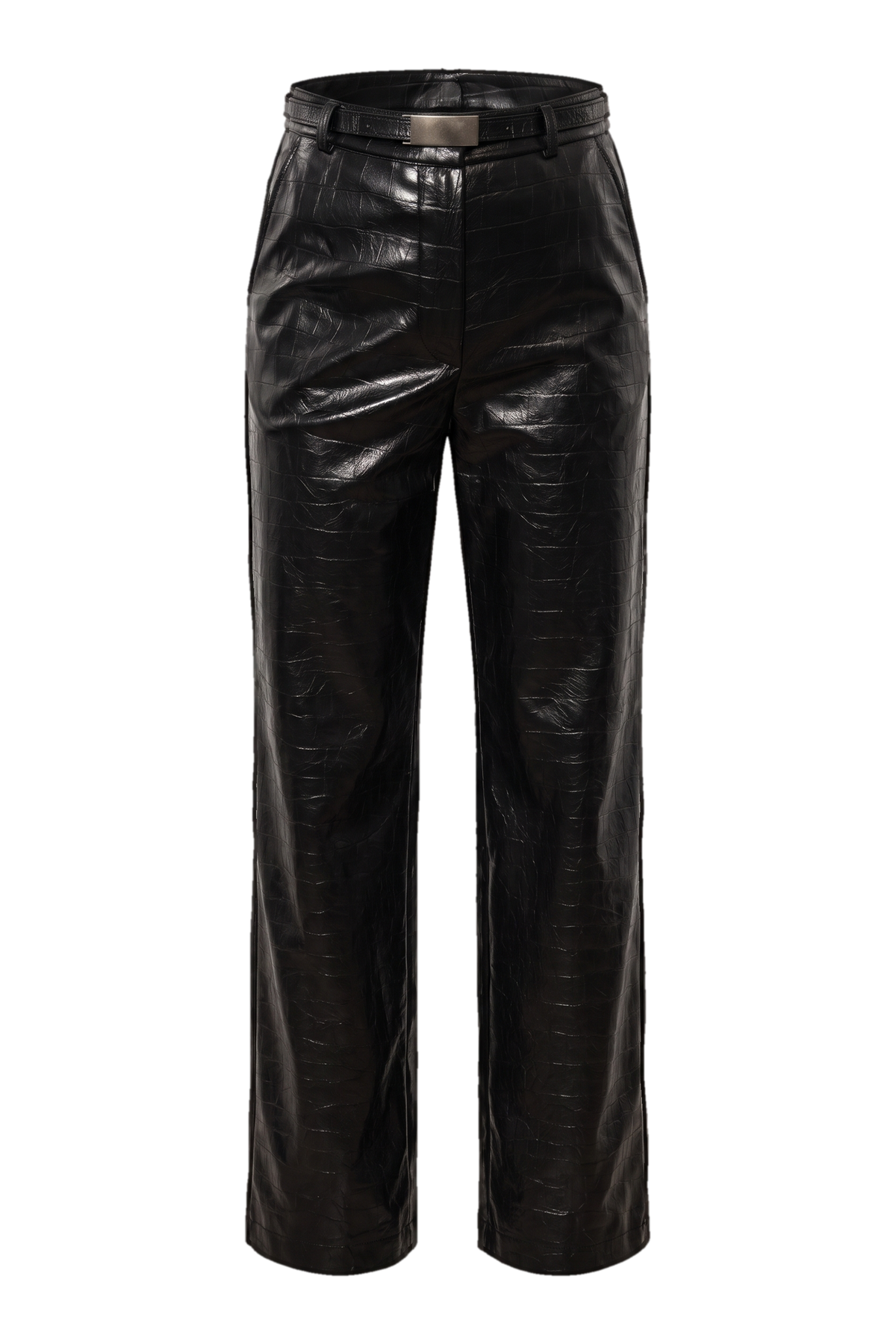 NERA Faux Leather Trousers - product view