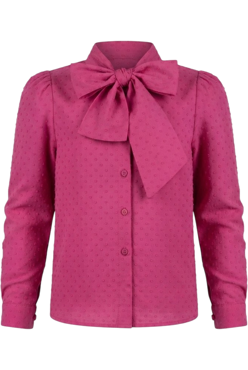Fuchsia cotton shirt - product view