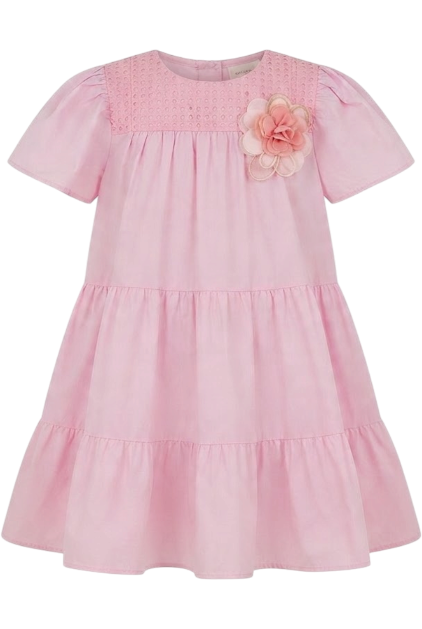 Pink cotton dress - product view