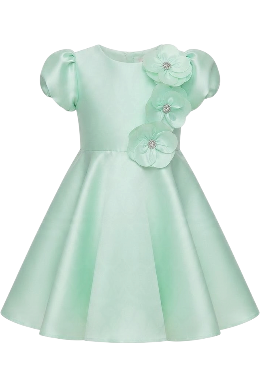 Mint tulle dress - product view
