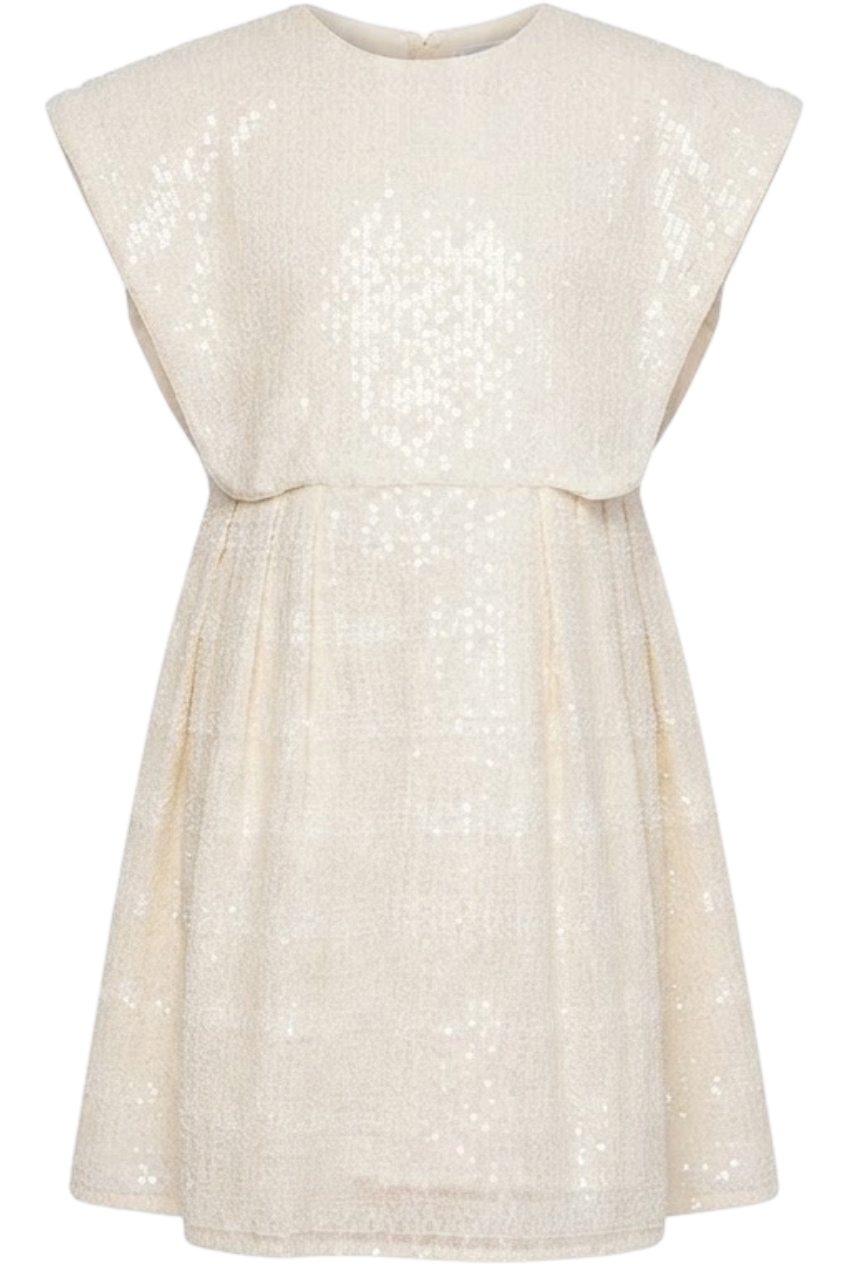 Ivory sequin dress - product view