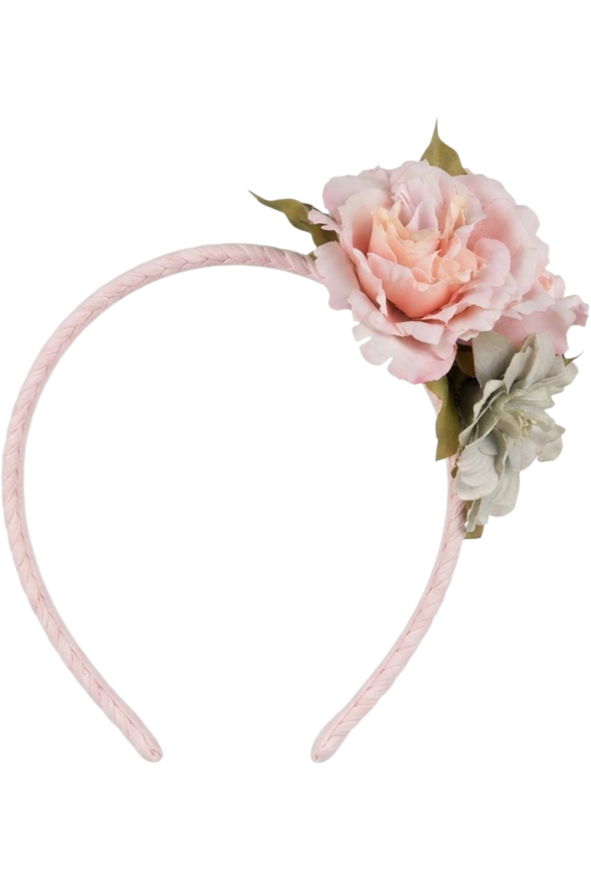 Multicolor flower headband - product view