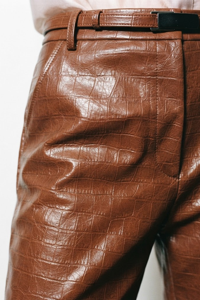 LEONA Faux Leather Trousers