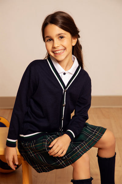 Green tartan skirt