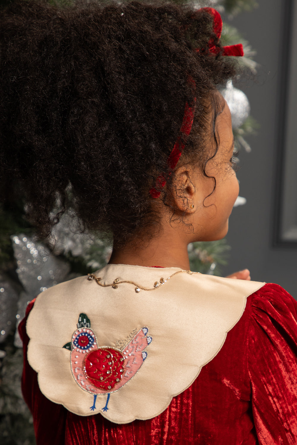Hand-embroiderd collar