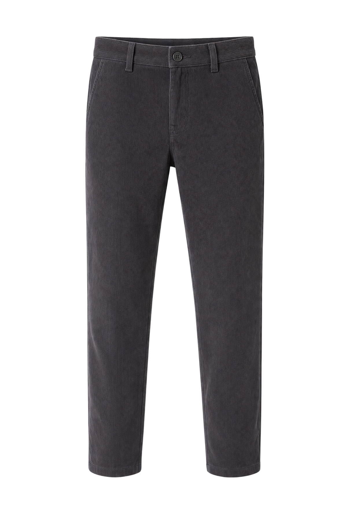 Gray corduroy trousers - product view