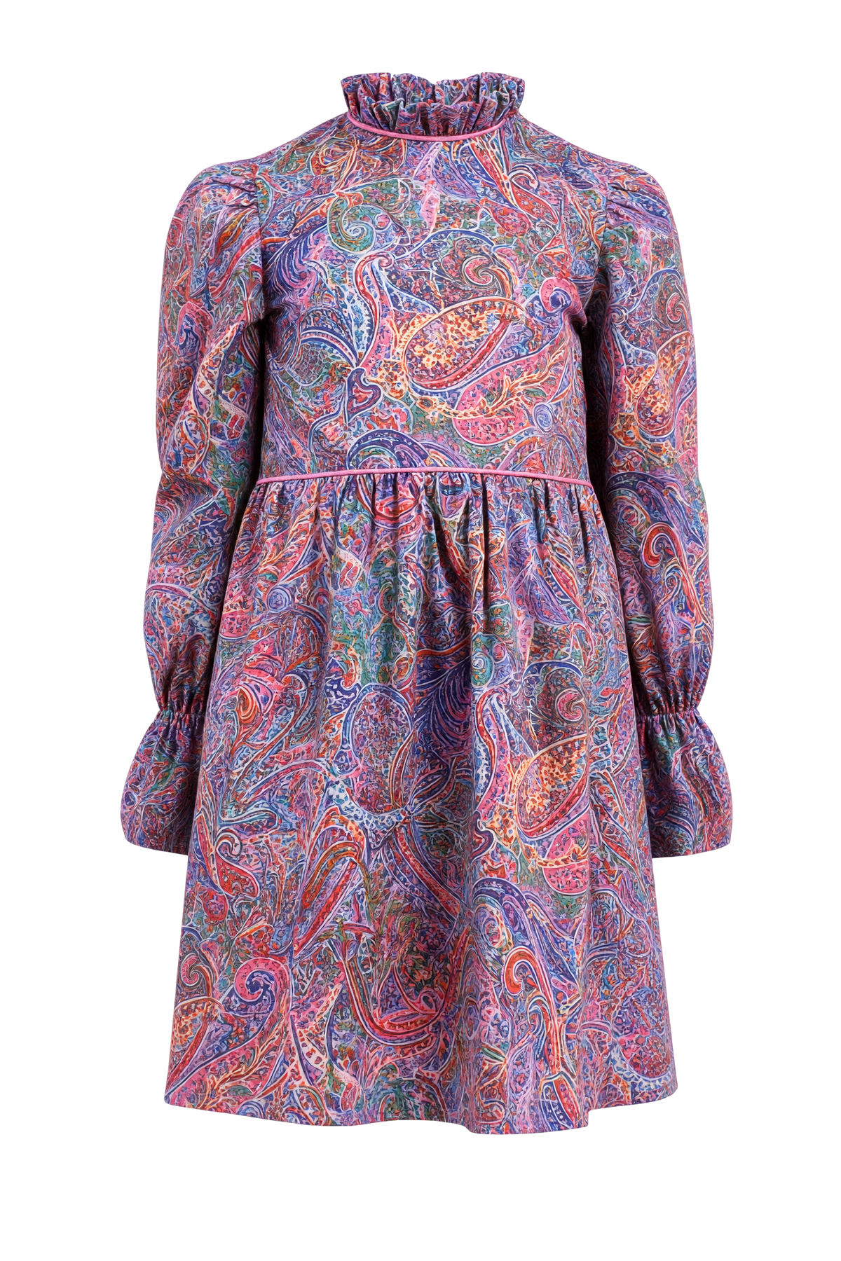 Paisley floral cotton Liberty print dress - product view