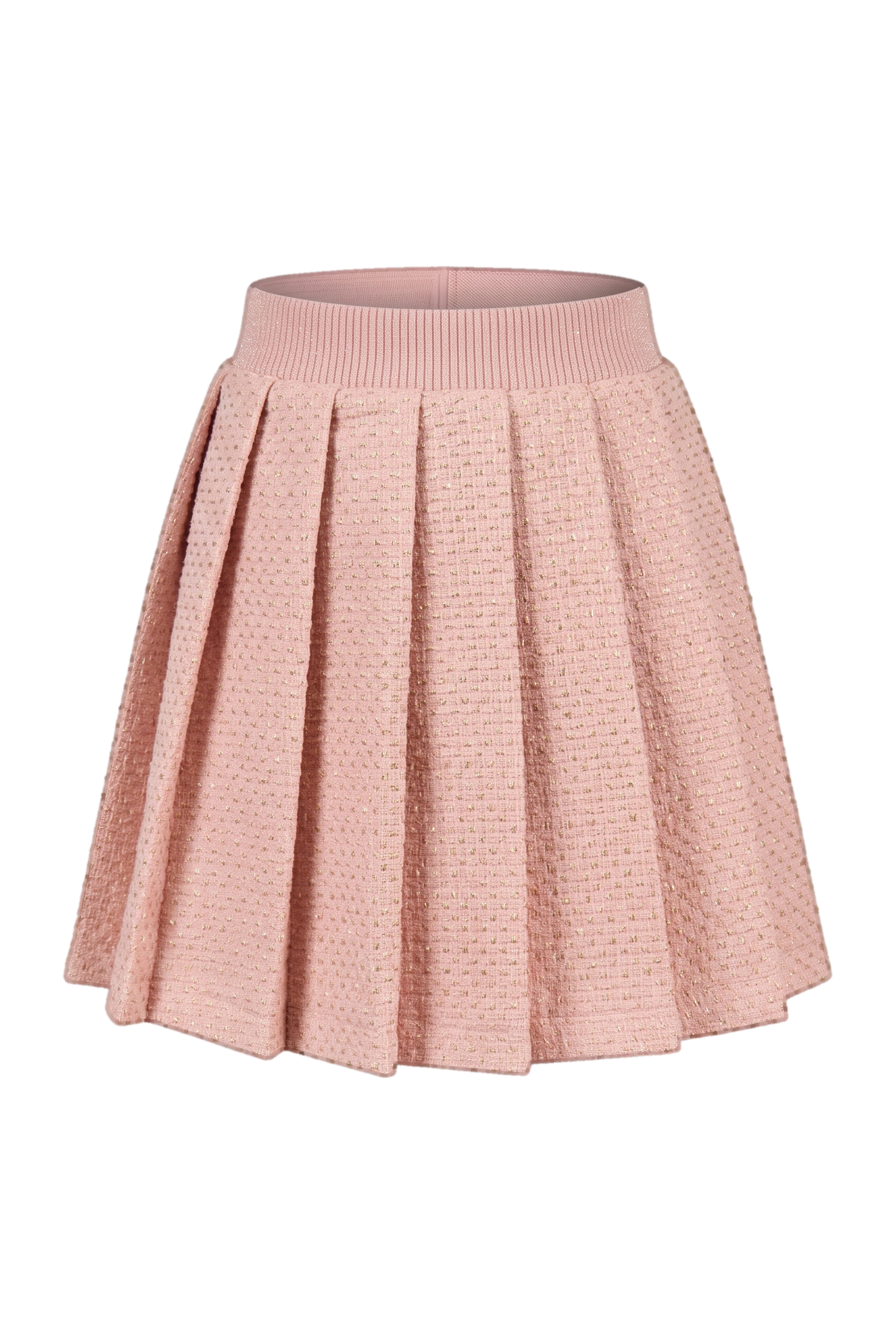Pink and gold pleated skirt - product view