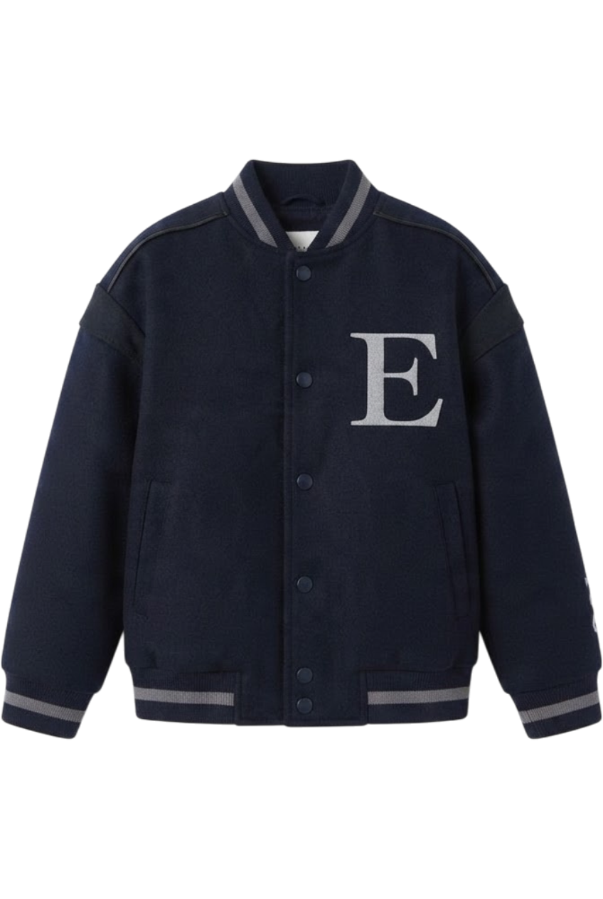 Blue bomber jacket - product view