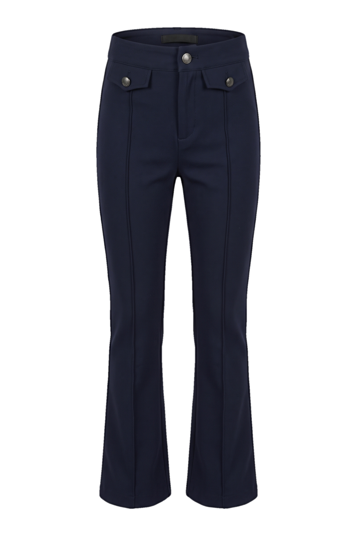 Blue slim fit trousers - product view