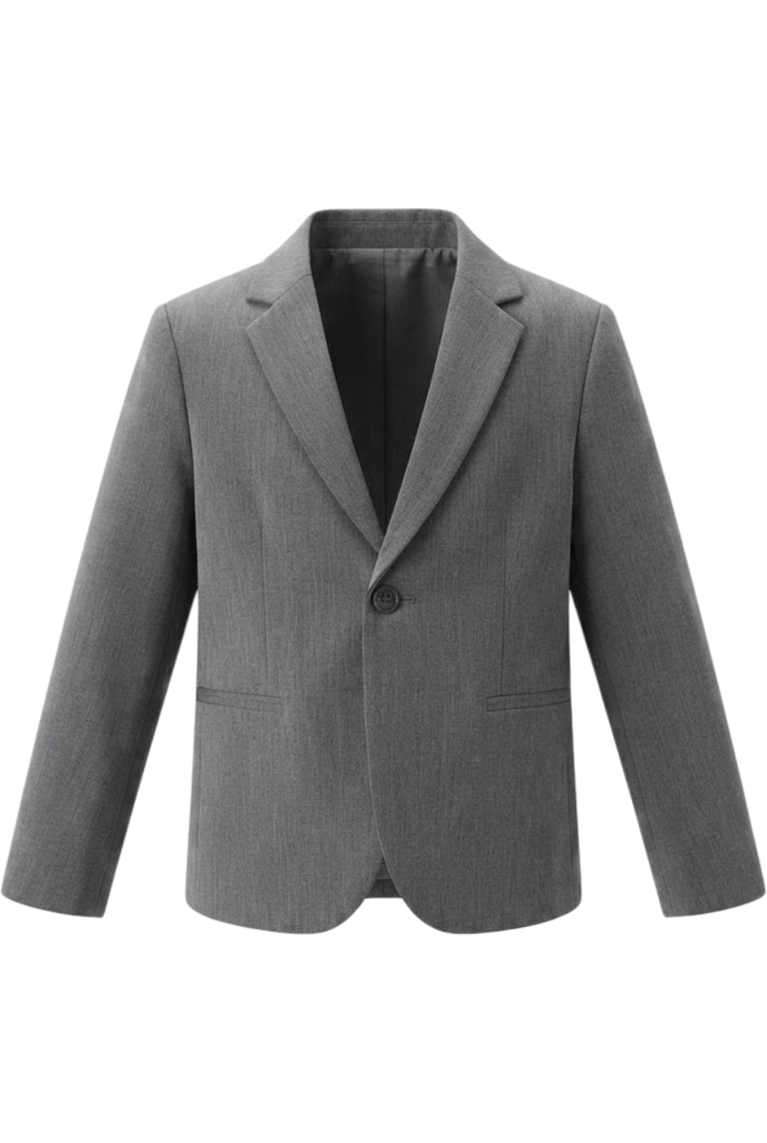 Gray blazer - product view