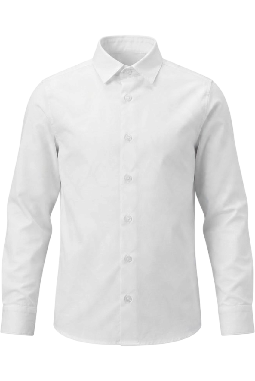 Classic white cotton shirt - product view