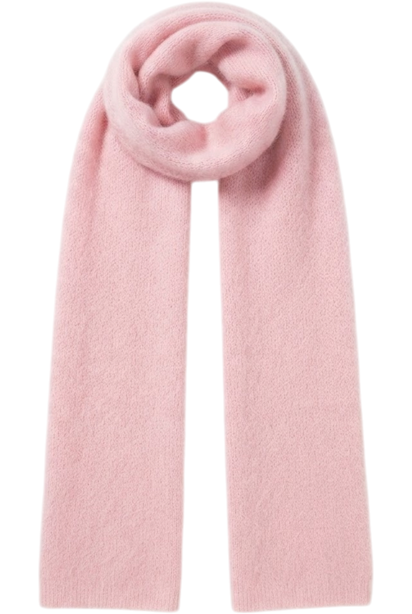 Pink moher shawl - product view