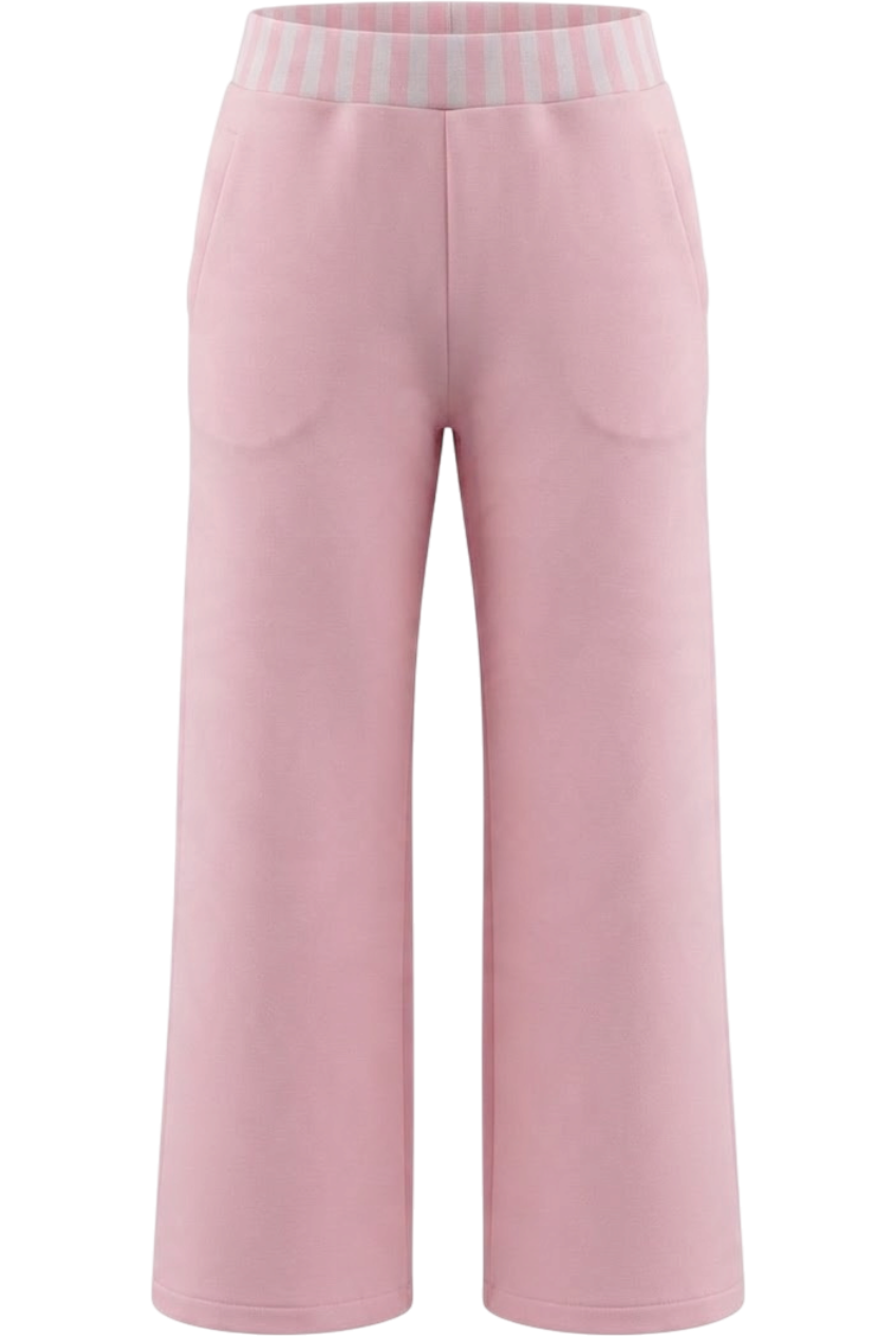 Pink trackpants with stripes - product view