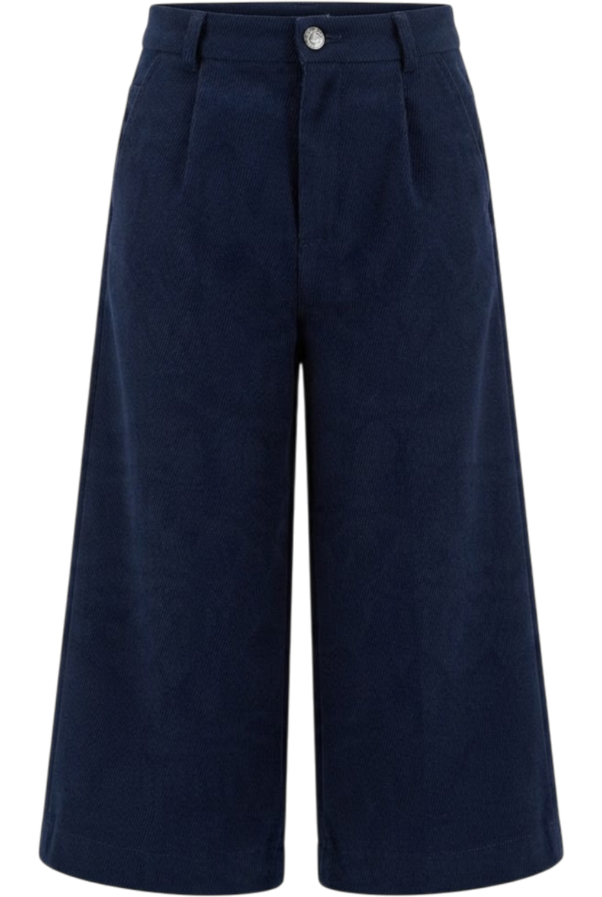Dark blue palazzo trousers - product view